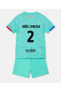 Fotbalové Dres Barcelona Joao Cancelo #2 Dětské Třetí Oblečení 2023-24 Krátký Rukáv (+ trenýrky)